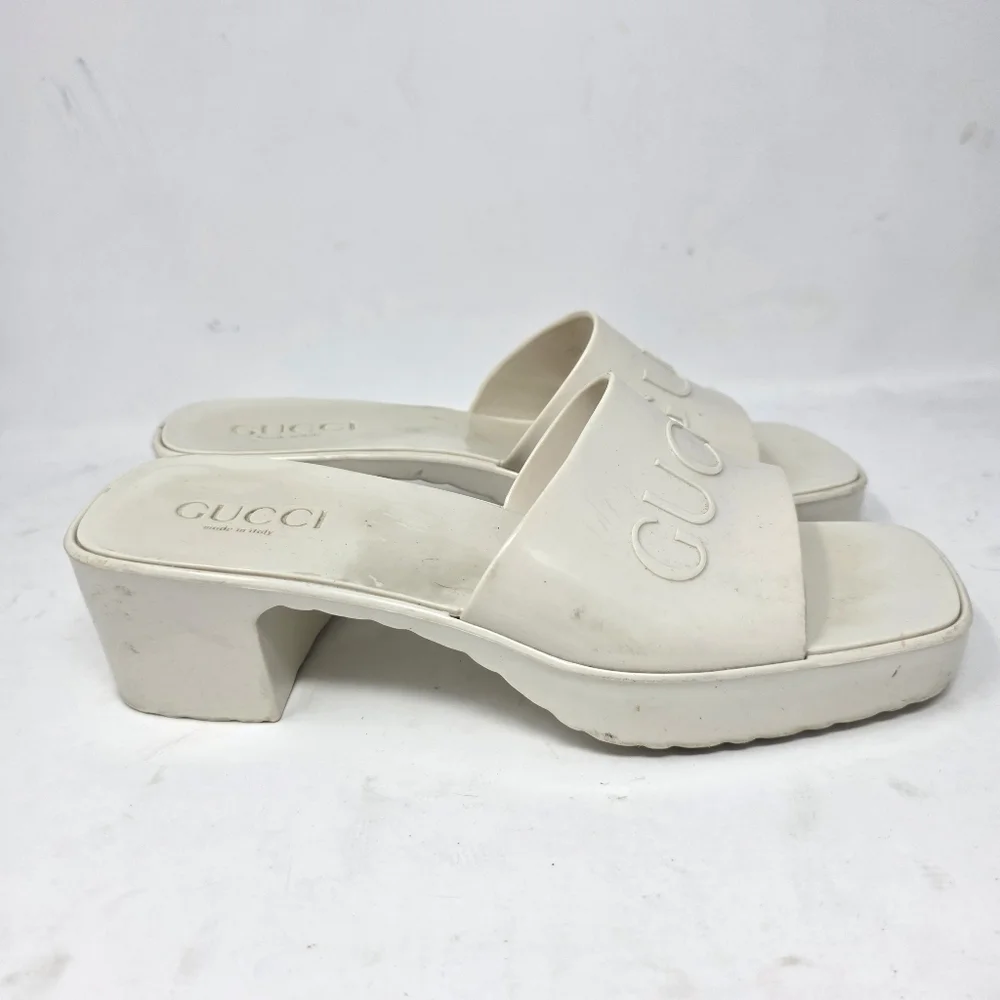 Gucci Cream Mules - Picture 3 of 10